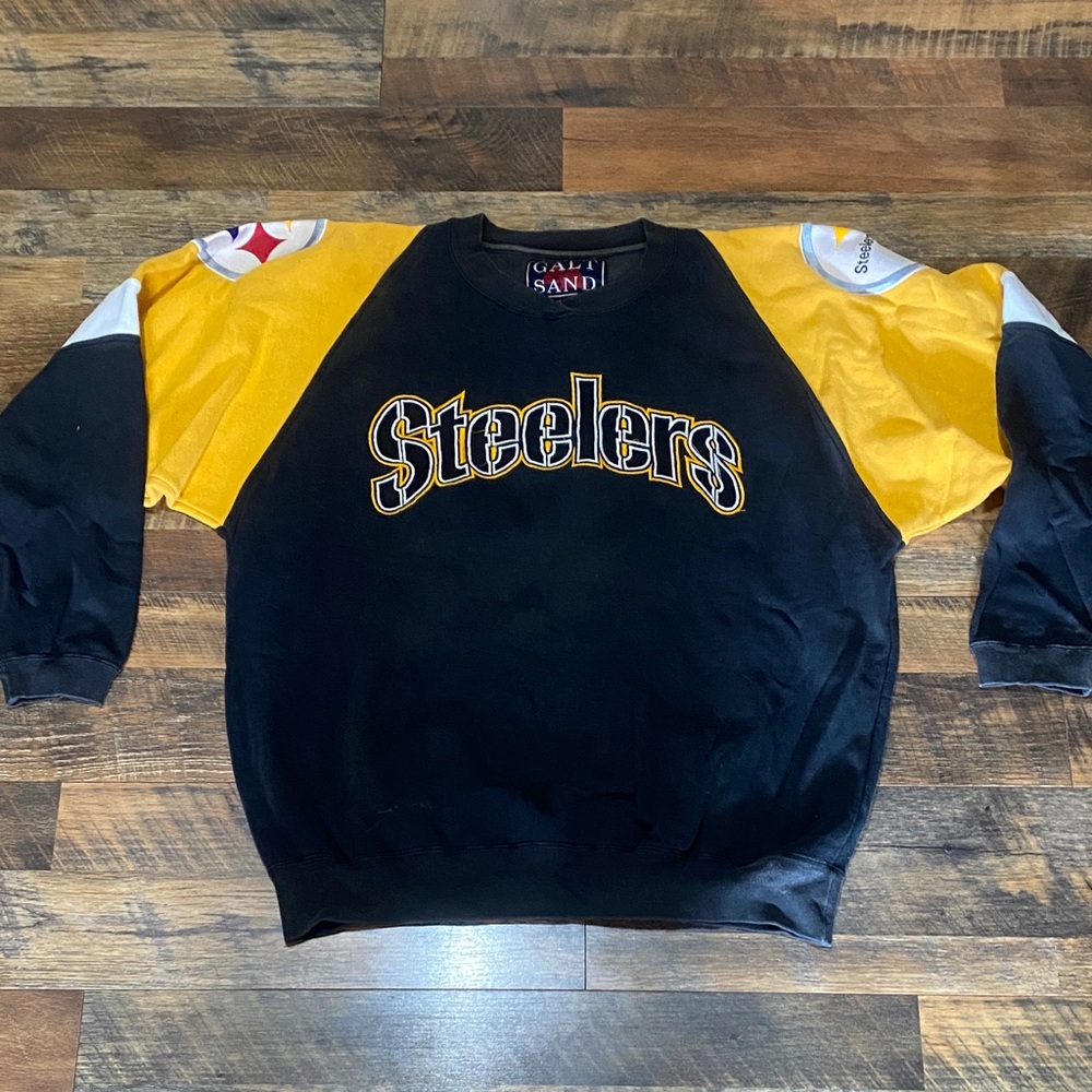Vintage Galt Sand Steelers‎ Black and Yellow Sweater